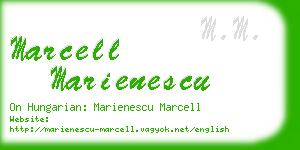 marcell marienescu business card